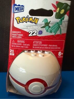 Dreepy Mega Pokémon Poké Ball Building Set Never Opened